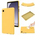 Coque Samsung Galaxy Tab A11 en silicone liquide - Jaune