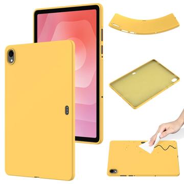 Coque Samsung Galaxy Tab S11 en silicone liquide - Jaune