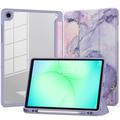 Étui à trois volets Samsung Galaxy Tab A11+/A9+ Tech-Protect SmartCase Pen Hybrid - Violet Marble