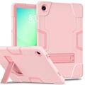Étui hybride de style robot Samsung Galaxy Tab A11+ avec béquille - Rose