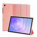 Étui à Rabat Samsung Galaxy Tab A11+ Smart Tri-Fold Dux Ducis Domo - Rose