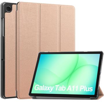 Étui Smart Folio Samsung Galaxy Tab A11+ Tri-Fold Series - Rose Doré