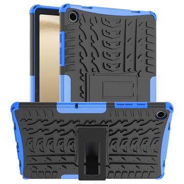 Coque Hybride Samsung Galaxy Tab A9+ Antidérapante avec Béquille - Bleue / Noire