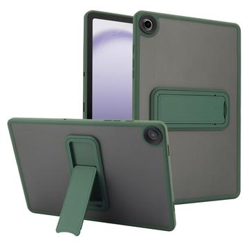 Étui hybride antichoc Samsung Galaxy Tab A9+ avec béquille - Vert