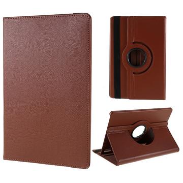 Étui folio rotatif 360 Samsung Galaxy Tab S10 FE+ - Marron