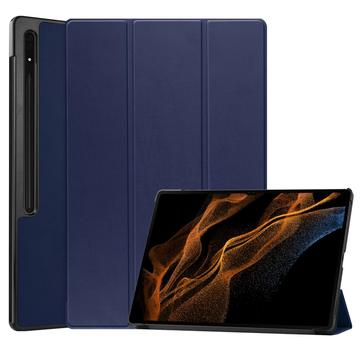 Étui à Rabat Smart Samsung Galaxy Tab S10 Ultra - Série Tri-Fold - Bleu