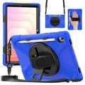 Étui Samsung Galaxy Tab S11 avec Sangle Heavy Duty 360 - Bleu / Noir