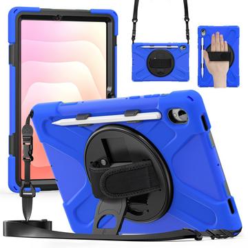 Étui Samsung Galaxy Tab S11 avec Sangle Heavy Duty 360 - Bleu / Noir