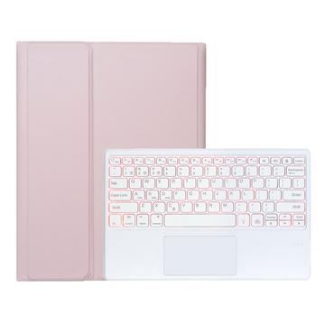 Étui clavier Bluetooth Samsung Galaxy Tab S11 Ultra avec pavé tactile - Rose