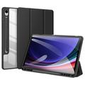 Étui à Rabat Samsung Galaxy Tab S9 FE Tri-Fold Intelligente Dux Ducis Toby - Noir