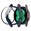 Coque Samsung Galaxy Watch FE en Plastique avec Protecteur d'Écran - 40mm - Bleu Foncé