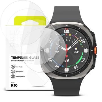 Protecteur d’Écran Samsung Galaxy Watch Ultra en Verre Trempé - Ringke TG - 47mm - 4 Pcs. - Clair