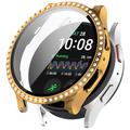 Coque Samsung Galaxy Watch7 en Décorative Strass avec Protecteur d'écran - 40mm - Doré