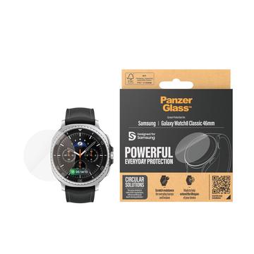 Protecteur d\'écran en verre trempé Samsung Galaxy Watch8 Classic PanzerGlass - 46mm - Claire