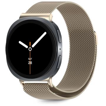 Bracelet Samsung Galaxy Watch8/Watch8 Classic Tech-Protect Milanese - 40/44/46mm - Lumière stellaire