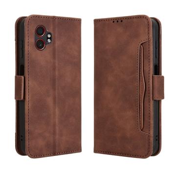 Étui portefeuille Samsung Galaxy XCover7 Pro Porte-Cartes - Marron
