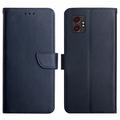 Étui Portefeuille Samsung Galaxy XCover7 Pro en Cuir avec Béquille - Bleu