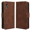 Étui Portefeuille Samsung Galaxy Xcover7 - Série Cardholder - Marron