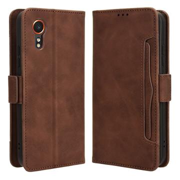 Étui Portefeuille Samsung Galaxy Xcover7 - Série Cardholder - Marron