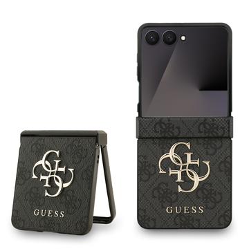 Coque Hybride Samsung Galaxy Z Flip7 Guess 4G Big Metal Logo - Noire
