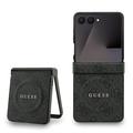 Étui à anneau coloré Samsung Galaxy Z Flip7 Guess 4G - Compatible MagSafe - Noir