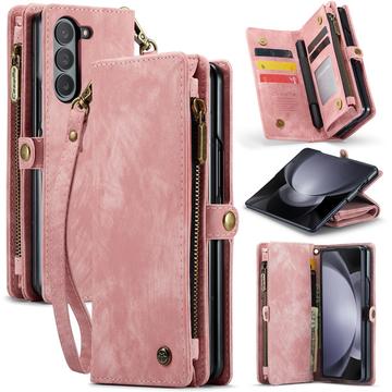 Étui Portefeuille Samsung Galaxy Z Fold6 Multifonctionnel 2-en-1 Caseme 008 - Rose