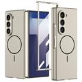 Étui mince magnétique Samsung Galaxy Z Fold7 GKK avec protection d'écran en verre trempé - Gris titane