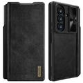 Étui à Rabat Samsung Galaxy Z Fold7 Nillkin Qin Pro - Noir