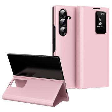 Étui à rabat Samsung Galaxy Z Fold7 Smart Clear View avec fente pour cartes