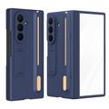 Étui Samsung Galaxy Z TriFold avec support intégré, protection d'écran en verre trempé et stylet inclus - Saphir