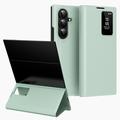 Étui à rabat Samsung Galaxy Z TriFold Smart Clear View avec fente pour carte - Vert clair