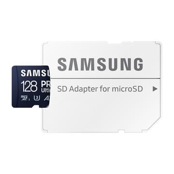 Carte mémoire Samsung Pro Ultimate MicroSDXC avec adaptateur SD MB-MY128SA/WW - 128 Go