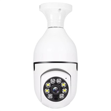 Caméra de Sécurité avec Douille d\'Ampoule E27 A6 (Emballage ouvert - Acceptable) - Blanc