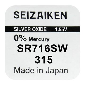 Seizaiken 315 SR716SW Batterie à l\'oxyde d\'argent - 1.55V