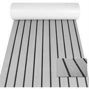 Tapis de sol autocollant en mousse EVA pour bateau - 240x60x0.6cm - Gris clair