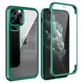 Coque Hybride iPhone 11 Pro - Série Shine&Protect 360 - Verte / Transparent