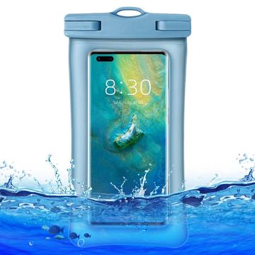 Étui étanche pour smartphone avec sangle - 7.2" - Bleu