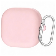 Étui Samsung Galaxy Buds 4/Buds 4 Pro en Silicone avec Mousqueton - Rose