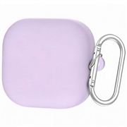 Étui Samsung Galaxy Buds 4/Buds 4 Pro en Silicone avec Mousqueton - Violet