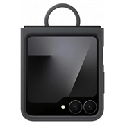 Coque Samsung Galaxy Z Flip7 FE en Silicone avec Anneau EF-PF741TBEGWW - Noire