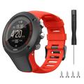 Sangle en silicone pour Suunto Ambit3 Peak/Sport/Vertical - Rouge