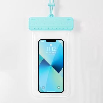 Étui étanche pour smartphone à mécanisme coulissant - 7.2" - Bleu