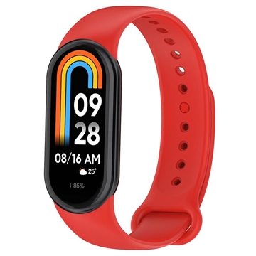 Bracelet Xiaomi Smart Band 8 en Silicone Souple - Rouge