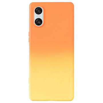 Coque Sony Xperia 10 VI en TPU Ombre - Orange / Jaune