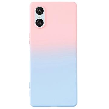 Coque Sony Xperia 10 VI en TPU Ombre - Rose / Bleue