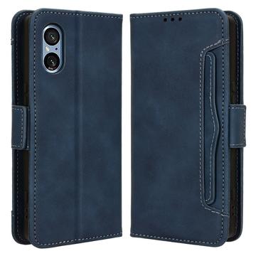 Étui Portefeuille Sony Xperia 5 V - Série Cardholder - Bleu