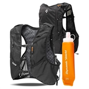 Gilet de course Spigen A721 Dynamic Shield avec gourde souple de 500ml - M/L - Noir