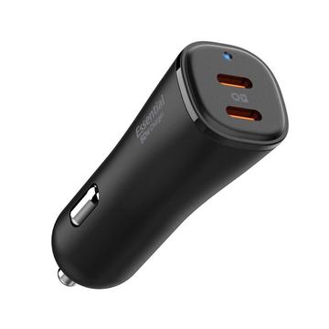 Chargeur de voiture Spigen EV502 ArcStation Essential - 50W, 2xUSB-C - Noir