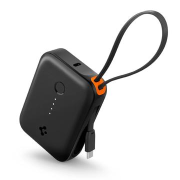 Spigen Essential EA3010BT Banque d\'alimentation 10000mAh avec câble USB-C - Noir