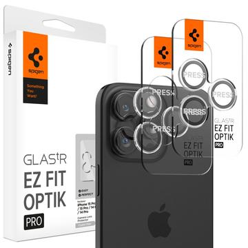 Protecteur d\'Objectif iPhone 16 Pro/16 Pro Max Spigen Glas.tR Ez Fit Optik Pro - Clair